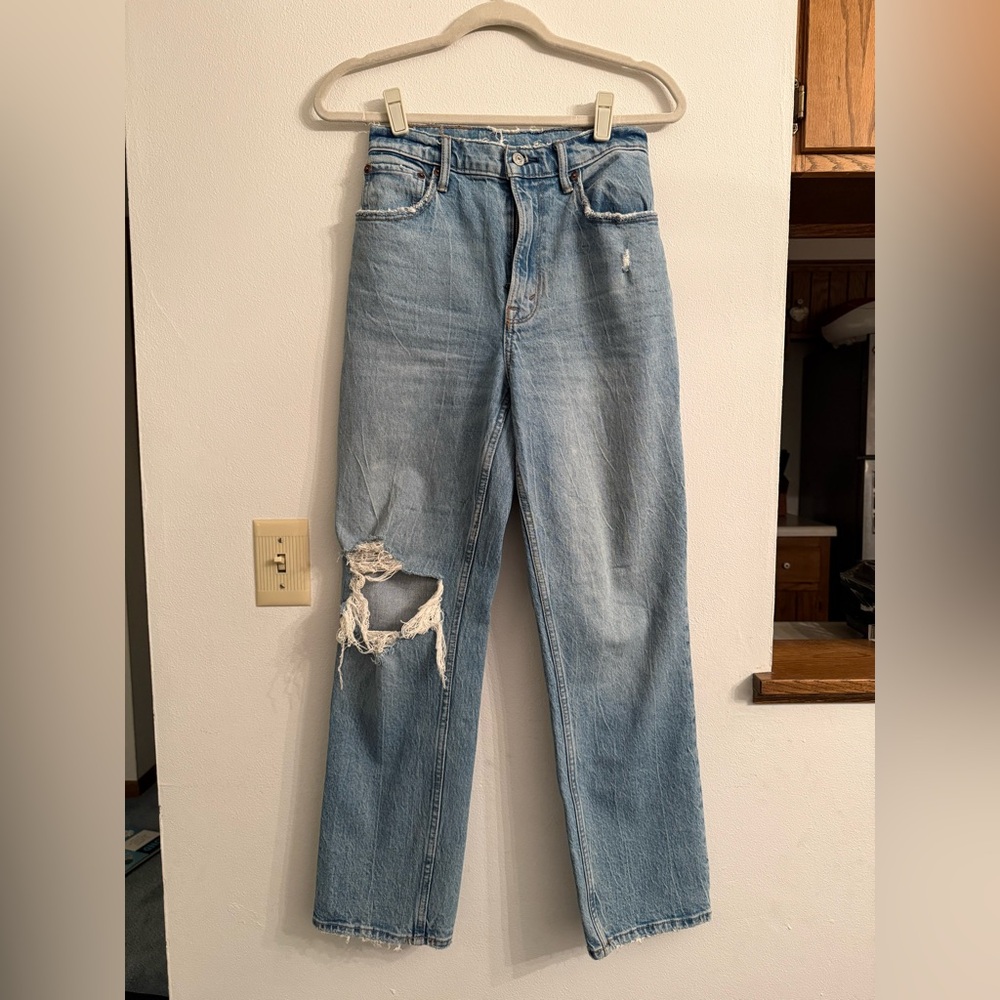 Abercrombie & Fitch Light Blue High Rise Women Jeans